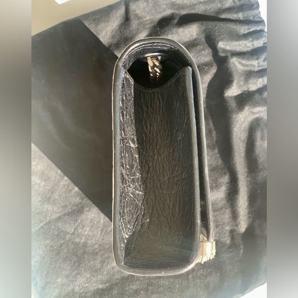 SOLD TO STORE 5A Saint Laurent YSL 100% AUTH Kate Chain Bag In Croc-Embossed - Picture 7 of 13